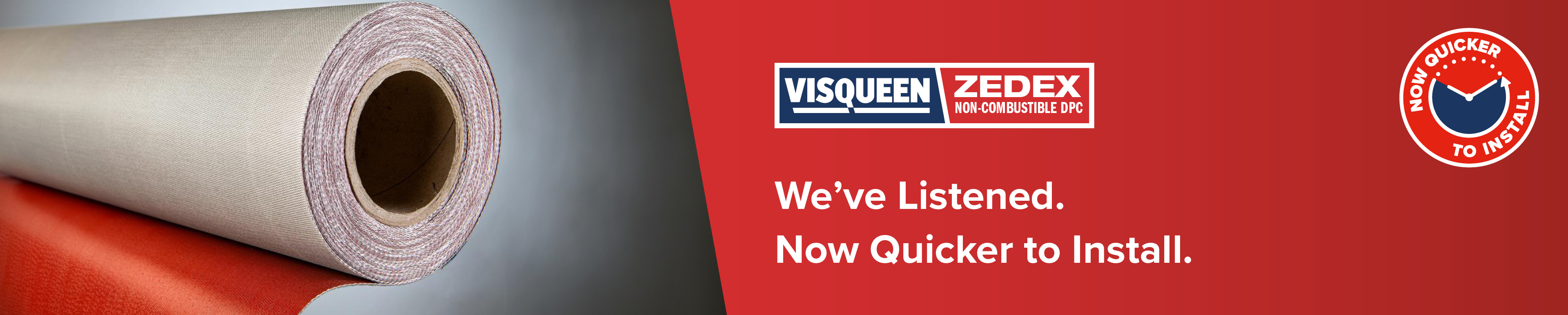 zedex non-combustible roll, now quicker to install 