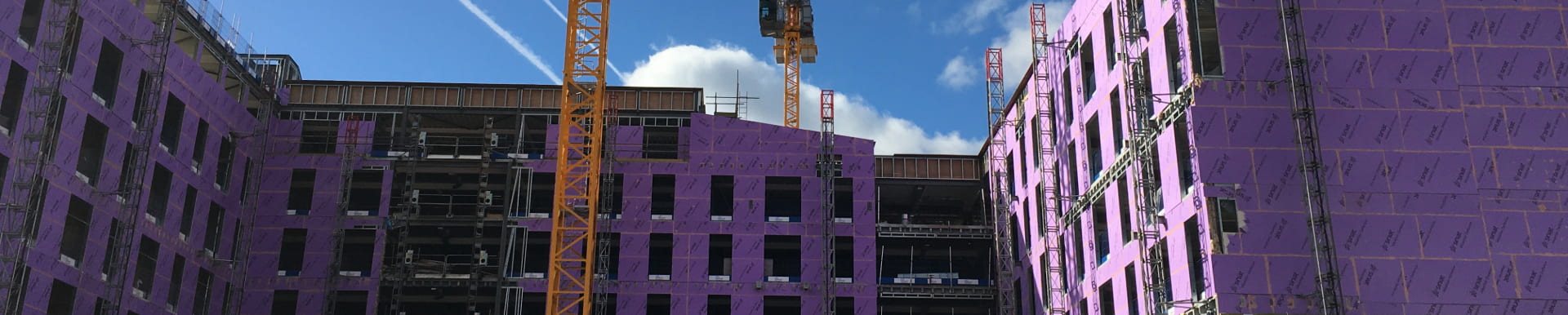 residential high rise construction site